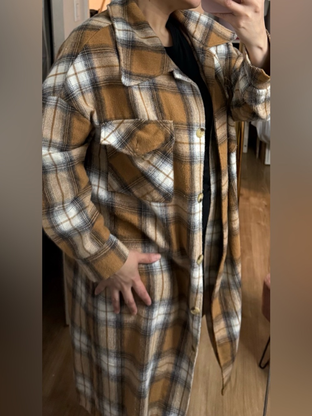 Long Plaid jacket - Picture 12 of 12
